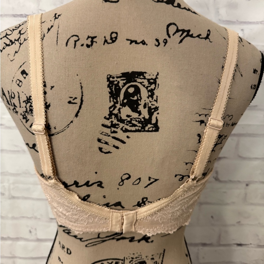 Wacoal Bra Size 36DD The Insider Underwire‎ Unlined Beige Style 851212 Rare - Picture 3 of 7